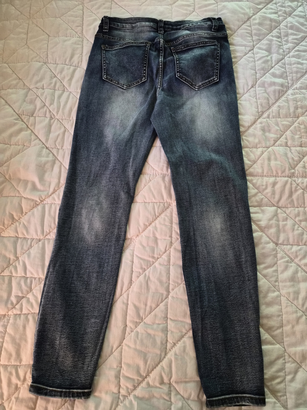VENUS Blue Skinny Jeans with Floral Embroidery - Picture 3 of 11